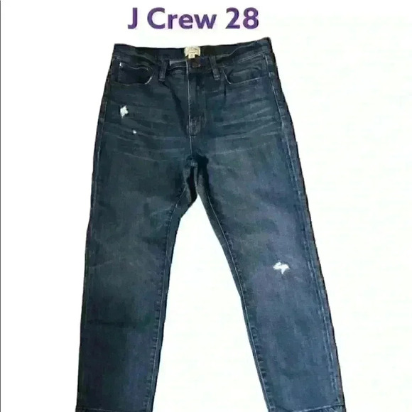 J CREW BLUE DENIM JEANS LABELED 28 - Picture 1 of 5